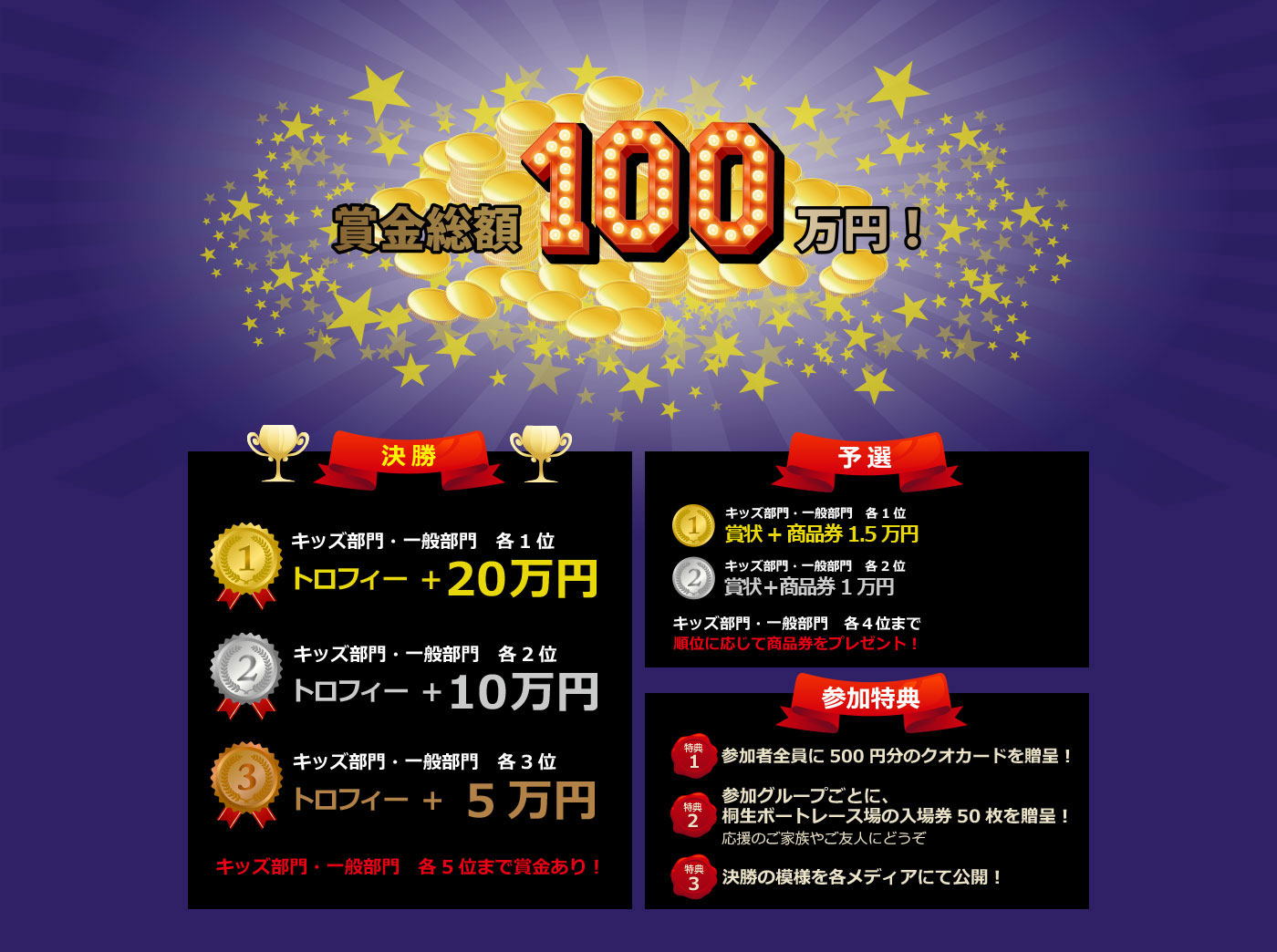 賞金総額100万円!